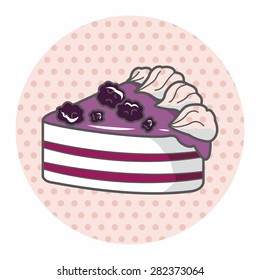 decorating cake flat icon elements background,eps10