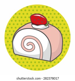 decorating cake flat icon elements background,eps10