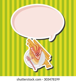 decorating cake flat icon elements background,eps10
