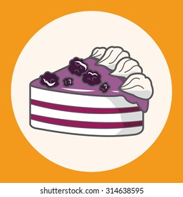 decorating cake flat icon elements background,eps10
