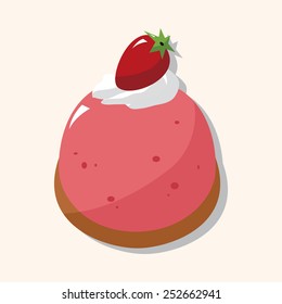 decorating cake theme elements vector,eps10