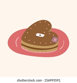 decorating cake theme elements vector,eps10