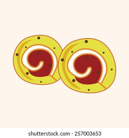 decorating cake theme elements vector,eps10