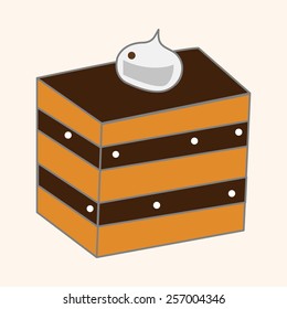 decorating cake theme elements vector,eps10