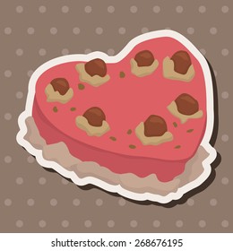 decorating cake theme elements vector,eps10
