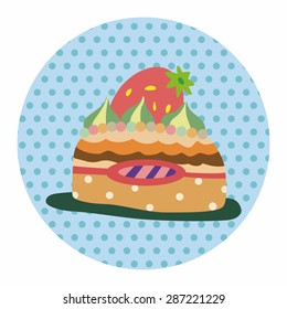 decorating cake theme elements vector,eps10
