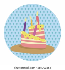decorating cake theme elements vector,eps10