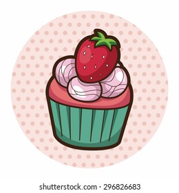 decorating cake theme elements vector,eps10