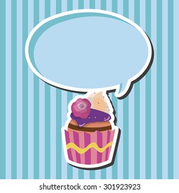 decorating cake theme elements vector,eps10
