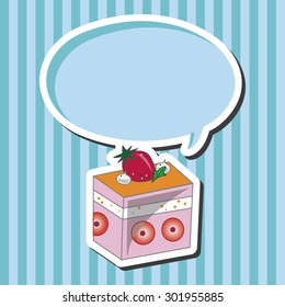 decorating cake theme elements vector,eps10