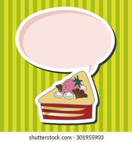 decorating cake theme elements vector,eps10