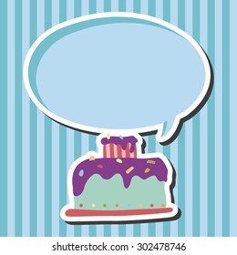 decorating cake theme elements vector,eps10