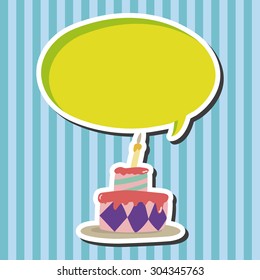 decorating cake theme elements vector,eps10