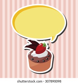 decorating cake theme elements vector,eps10