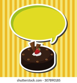 decorating cake theme elements vector,eps10