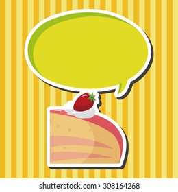 decorating cake theme elements vector,eps10