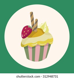 decorating cake theme elements vector,eps10