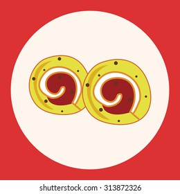 decorating cake theme elements vector,eps10