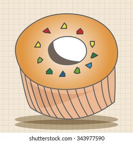 decorating cake theme elements vector,eps10