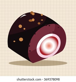 decorating cake theme elements vector,eps10