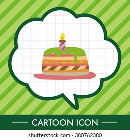 decorating cake theme elements vector,eps10