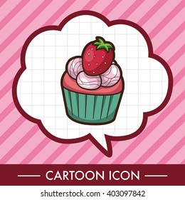 decorating cake theme elements vector,eps10
