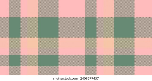 Vector de tejido decorativo textil, fabricación de plaid sin fisuras. Tártaro de textura de fondo grande en color claro y pastel.