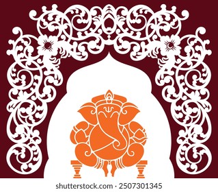 Decorar para un Makhar (santuario o escenario) para el Señor Ganesha durante Ganesh Chaturthi o cualquier otra ocasión especial implica creatividad y devoción	
