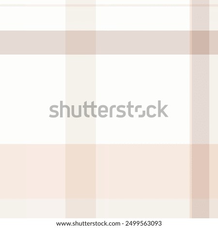 Decorating plaid fabric background, nobility texture pattern check. Periodic tartan vector seamless textile in white and linen colors palette.