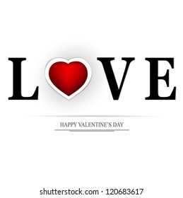 decorating the word love for Valentine's Day