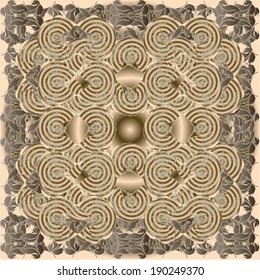 decoration with abstract and natural forms,