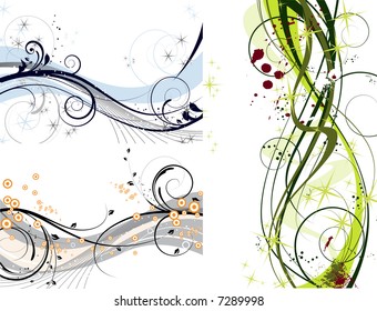 Decoration abstract set. Vector illustration