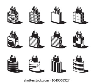 Decoration of architectural column - vector illustration