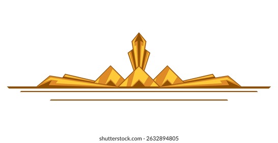 Decoration in art nouveau style. Decorative geometric element.