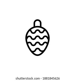 Decoration Ball icon in vector. Logotype