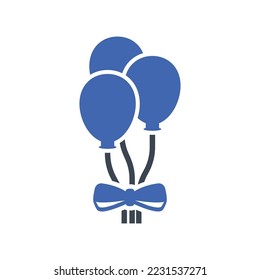Decoration Balloon Icon, Vector graphics