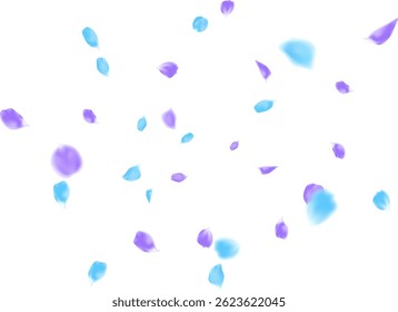 Fundo da bandeira da decoração com azul e roxo enrolamento rosa pétala divertida explosão. aniversário, celebração, cartão de saudação, floral
