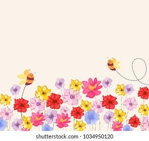 decoration branches with flowers, springtime