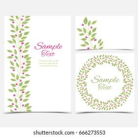 Decoration branches with leaves