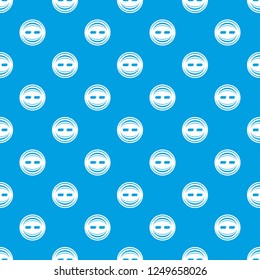 Decoration button pattern vector seamless blue repeat for any use