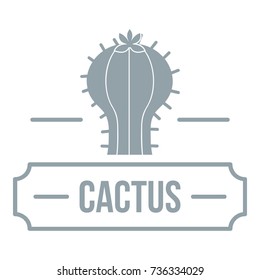 Decoration cactus logo. Simple illustration of decoration cactus vector logo for web