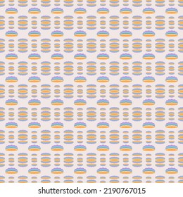 La decoración de las nubes de colores forma un patrón sobre el fondo, para ser una franja hermosa, el diseño de arte de moda