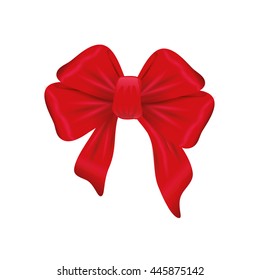 Decoration concept represented by bowtie icon. isolated and flat illustration 