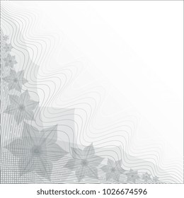 Decoration of the corner with floral ornament. Vector graphics