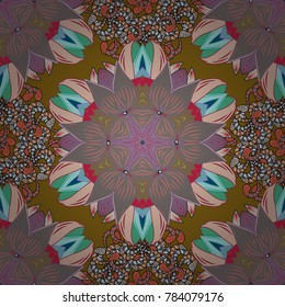 Decoration cover invitation for holiday. Abstract luxury ornate bright texture. Colored mandala. Vector pattern. Brilliant ornament background for designs.