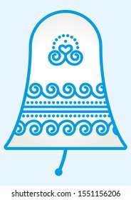 DECORATION ELEMENT: THE BELL DECORATED BY ORNAMENT
