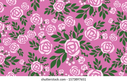 Decoration element of floral pattern background, with abstract rose flower motif.