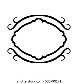 decoration element ornament frame icon vector illustration eps 10