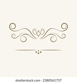 elemento de decoración logotipo vintage icono de vectores diseño de plantillas de ilustración