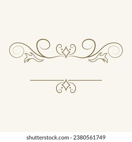 decoration element vintage logo vector icon illustration template design